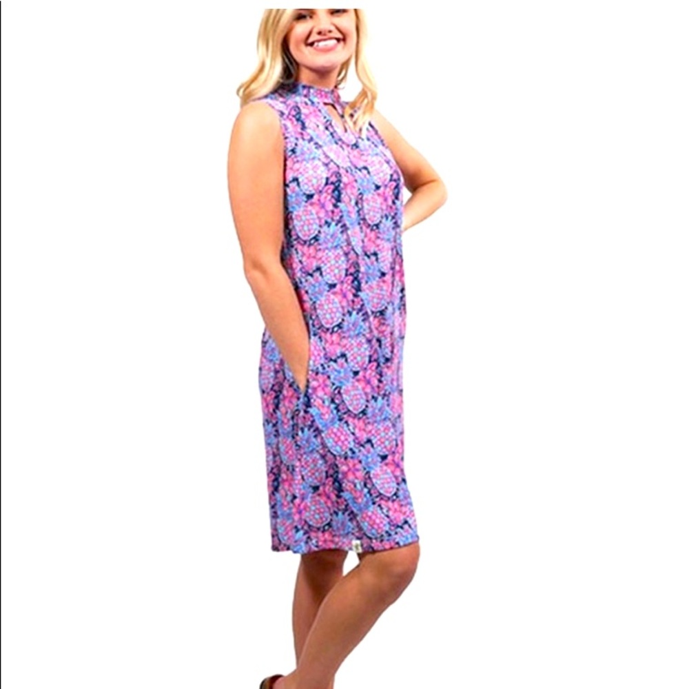 Simply Southern Pineapple Keyhole Dress🍍